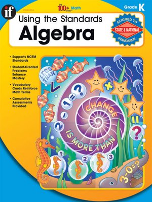 cover image of Using the Standards - Algebra, Grade K